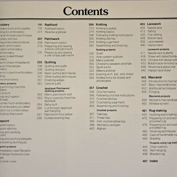 Readers Digest Complete Guide To Needlework Hardcover Book Embroidery Knitting Q - Picture 5 of 15